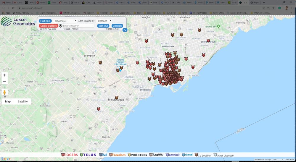 5G Locations in Vancouver